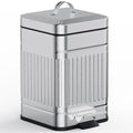 CEROELDA Small Trash Can with Lid-5L/1.3 Gal, Outdoor Dog Poop Garbage by WelcometoCEROELDA