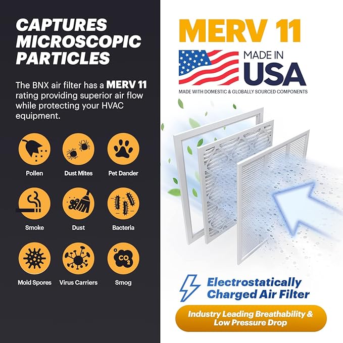BNX TruFilter 18x20x1 Air Filter MERV 11 - Image 3