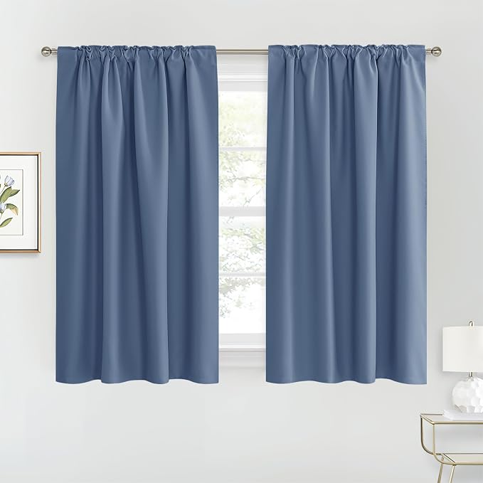 RYB HOME Small Window Curtains Blackout, Privacy Thermal Insulating Drapes - Image 6