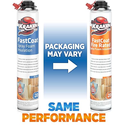Kraken Bond Fastcoat Fire Rated Spray Foam Insulation Kit Closed Cell in a Can - Image 5