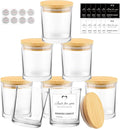 CONNOO 8 Pack 14 OZ Clear Glass Candle Jars by CONNOO