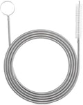 Extra-Thick Drain Brush with Stronger Spring 61-Inch Stainless Steel and Nylon by RayTour