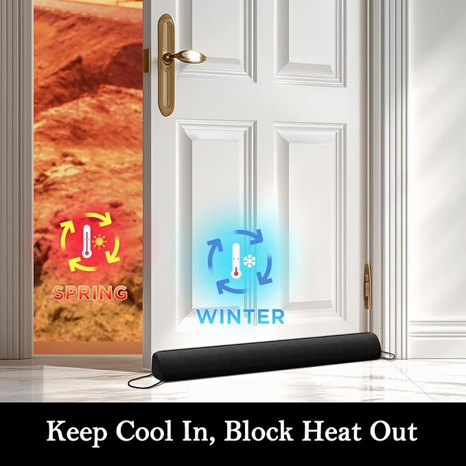 Sunolga 2-Pack 38" Door Draft Stopper Blocks Hot and Cold Air - Image 6
