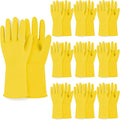 MAMISON 10 Pack Simple and Short Hands Gloves, Reusable Non-Slip Rubber Gloves by QualityKitchenandHome