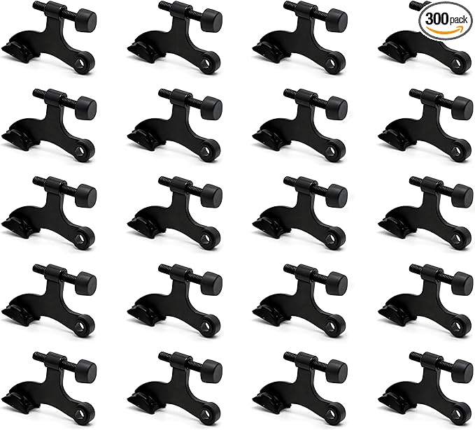20 Pack Hinge Pin Black Door Stopper, Adjustable Heavy Duty Hinge Pin Door Stop by SUNTAI