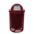 COATEDOUTDOORFURNITURE RDT-P-BUR Heavy Duty Round Trash Receptacle by CoatedOutdoorFurniture