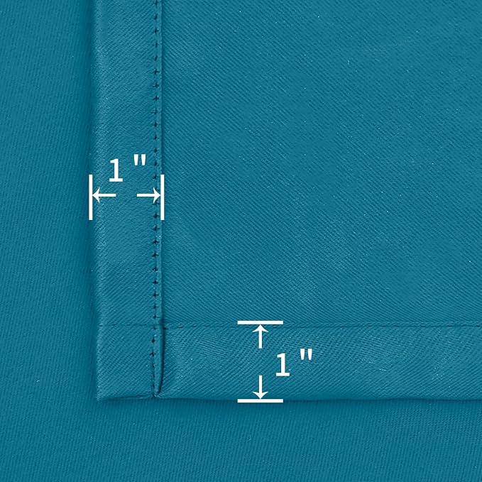 BGment Peacock Blue Blackout Curtains 84 Inch Length - Image 7