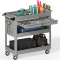 3 Tier Rolling Tool Cart on Wheels, Heavy Duty Industrial Utility Cart Service by Bettertoolsforbetterlife