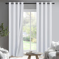 PONY DANCE White 100% Blackout Curtains by PONYDANCE