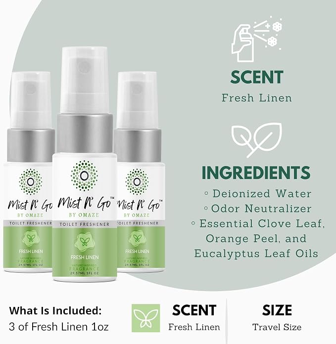 Mist N' Go by Omaze Travel Bathroom Spray - Image 2