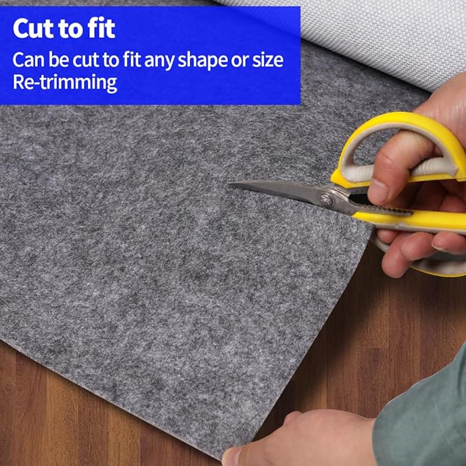 100% Waterproof Non-Slip 1/4” Extra Thick 3x5 ft Rug Pad - Image 3