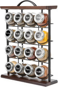 Orii 16 Jar Acacia Wood & Metal Wire Spice Rack by Orii