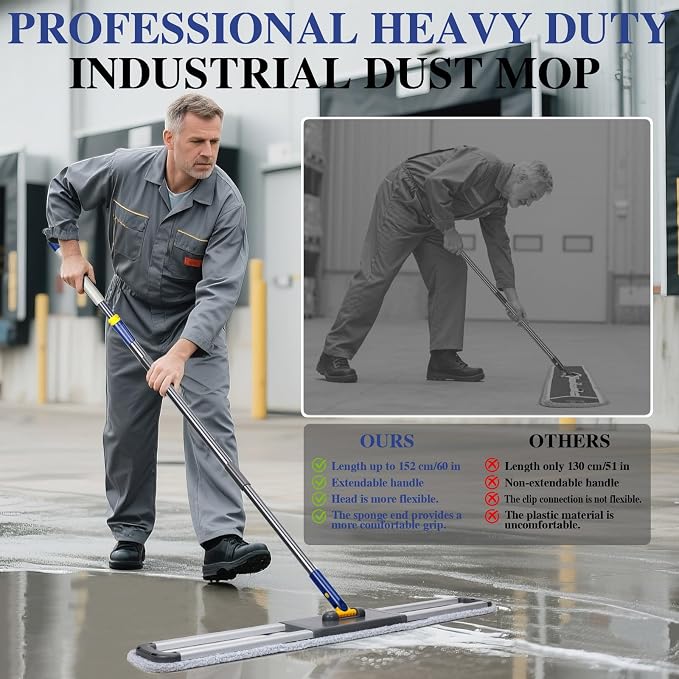 36" Commercial Mop for Floor Cleaning, Masthome Heavy Duty Industrial Mop - Image 3
