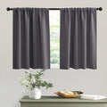 RYB HOME Short Curtains Gray Half Window Curtains by RYBHOME
