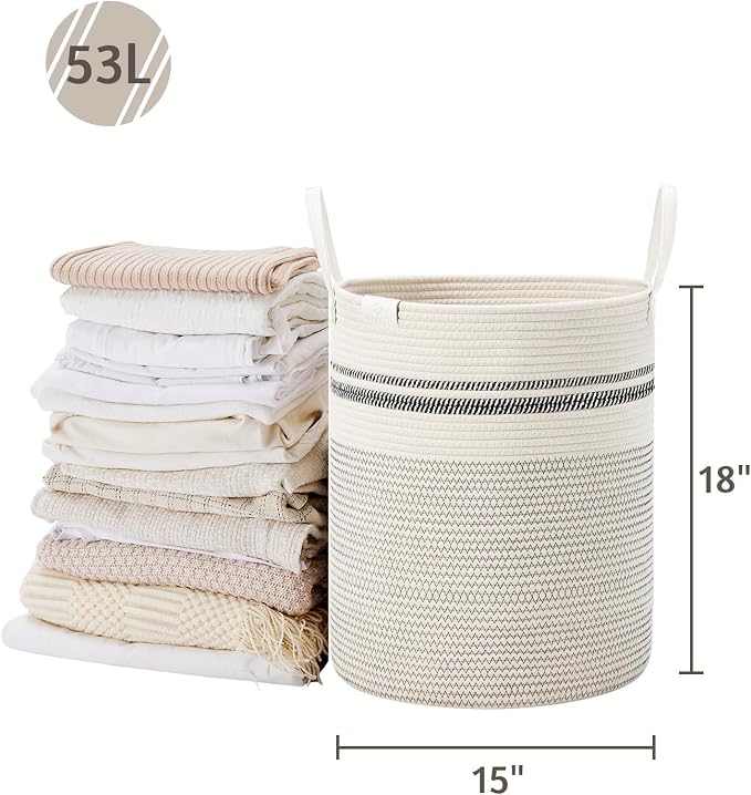 VIPOSCO Tall Laundry Basket, Large Dirty Clothes Hamper - Image 5
