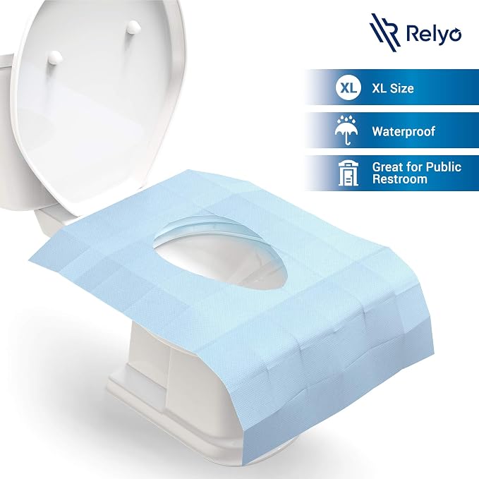 20 Pack XL Disposable Toilet Seat Covers – Waterproof Toilet Cover Sheets - Image 3