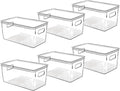 Clear Plastic Storage Bins by CONTROLKITCHEN