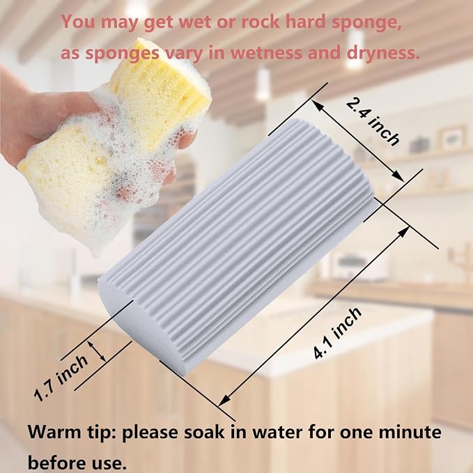 18-Pack Damp Clean Duster Sponge, Magic Sponge Eraser - Image 2