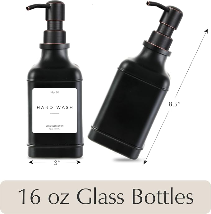 Emerson Essentials Soap Dispenser, Dish Soap Dispenser, Soap Bottle Farmhouse - Image 2