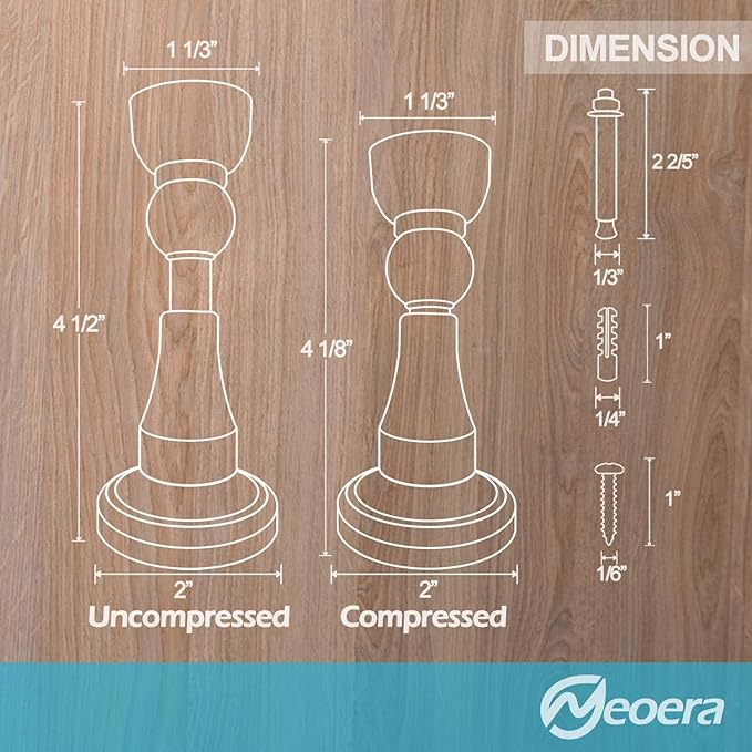 Neoera Magnetic Door Stopper, Updated Hydraulic Shock Absorbent Technology - Image 5