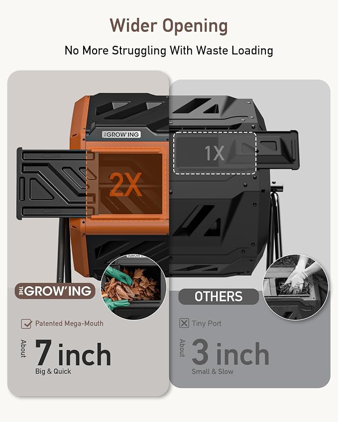 THEGROW'ING Updated 43 Gallon Outdoor Compost Bin. - Image 8