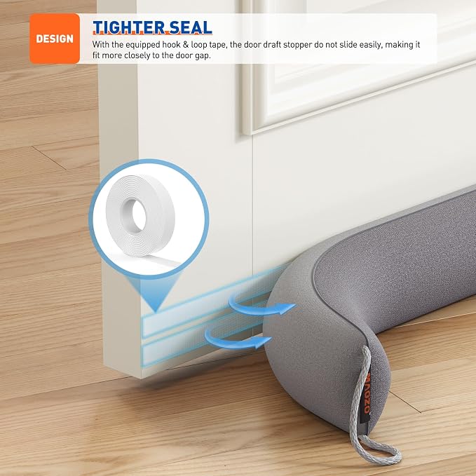 MAGZO Door Draft Stopper, 72 Inch Under Door Draft Blocker Noise Stopper - Image 6