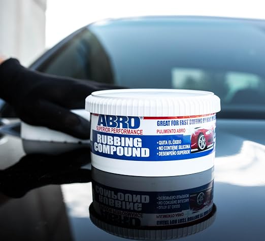 ABRO Superior Performance Rubbing Compound, 10 oz., Buffing Compound - Image 3
