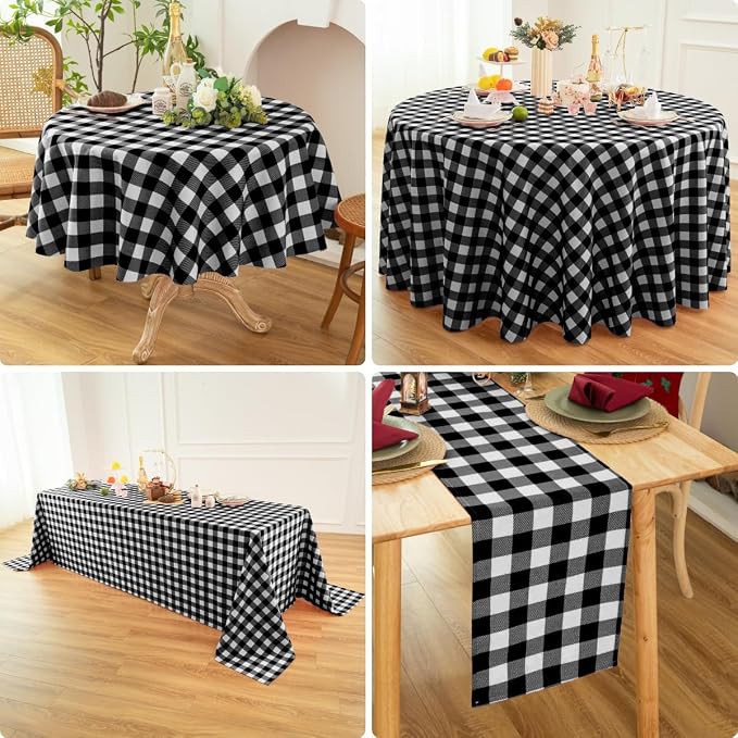 Waterproof Plaid Tablecloth Fabric - Image 4