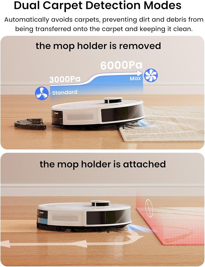 Lefant M2L Plus LiDAR Robot Vacuum and Mop, 190° PSD Obstacle Avoidance - Image 3
