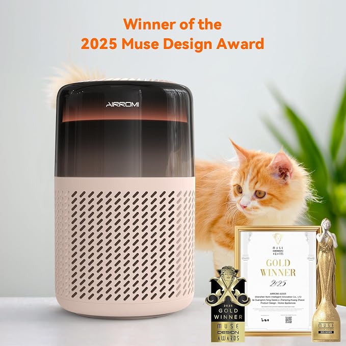 AIRROMI Air Purifier for Bedroom Home, HEPA Filter, Covers Upto 549 Ft² - Image 3
