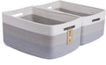 Large Storage Baskets for Shelves, Closet Organizers Bins for Clothes Blanket by MiniArkStorageBasketsHome