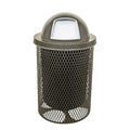 COATEDOUTDOORFURNITURE 32-Gallon Heavy-Duty Expanded Metal Round Trash by CoatedOutdoorFurniture