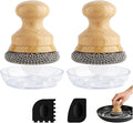 Cast Iron Scrubber and Scraper, Chain Mail Cleaner by BEEPTRUM