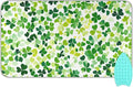 Bright Green Clover St. Patrick Ironing Mat by Tatenale