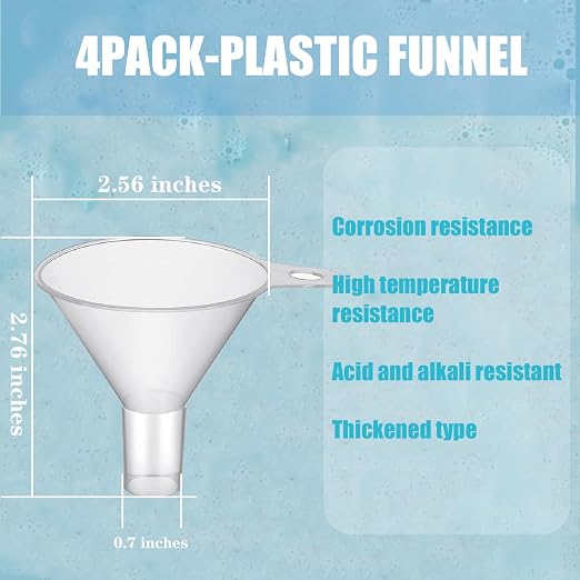 Mini Plastic Funnel for Filling Bottles, Small funnels for Filling Small - Image 2