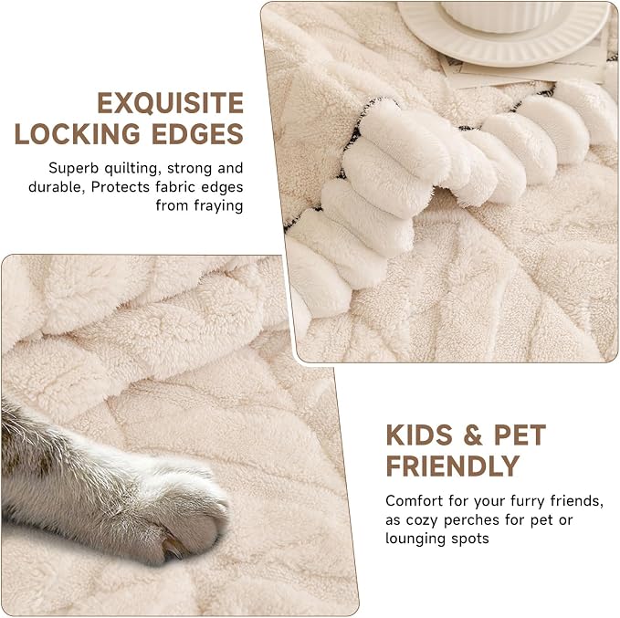 OTOB Couch Covers for 3 Cushion Couch Sofa Pet Friendly, Washable & Non Slip - Image 4