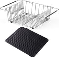 Stainless Steel Dish Drying Rack, Expandable Fruit & Vegetable Drain Rack over by NiuYichee