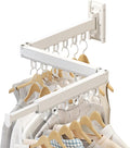 Wall Mounted Clothes Drying Rack, Retractable Laundry Rack by Unknown