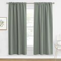 RYB HOME Sage Green Curtains for Living Room, Elegent Farmhouse Vertical Back by RYBHOME