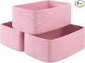 3 Pack Small Storage Baskets for Organizing, Cute Woven Decorative Gift Baskets by OIASKET