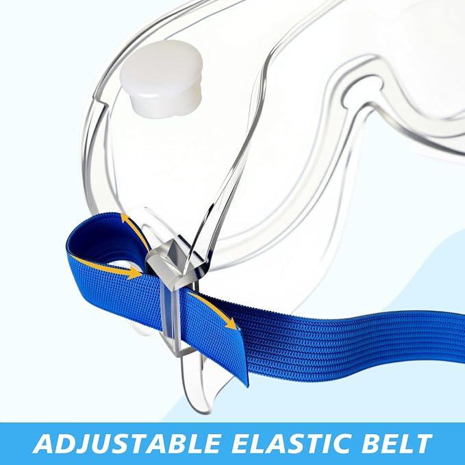Yunsailing Protective Safety Goggles Lab Over Glasses Clear Anti Fog Eye - Image 5