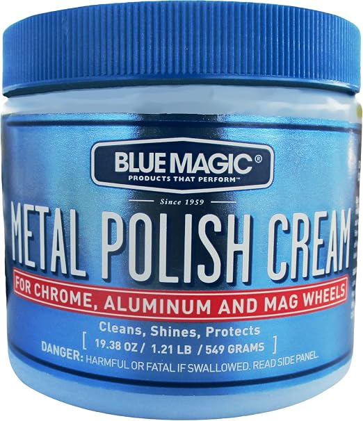Blue Magic 500-06 Metal Polish Cream Non-Abrasive Tarnish and Oxidation Remover by BlueMagic
