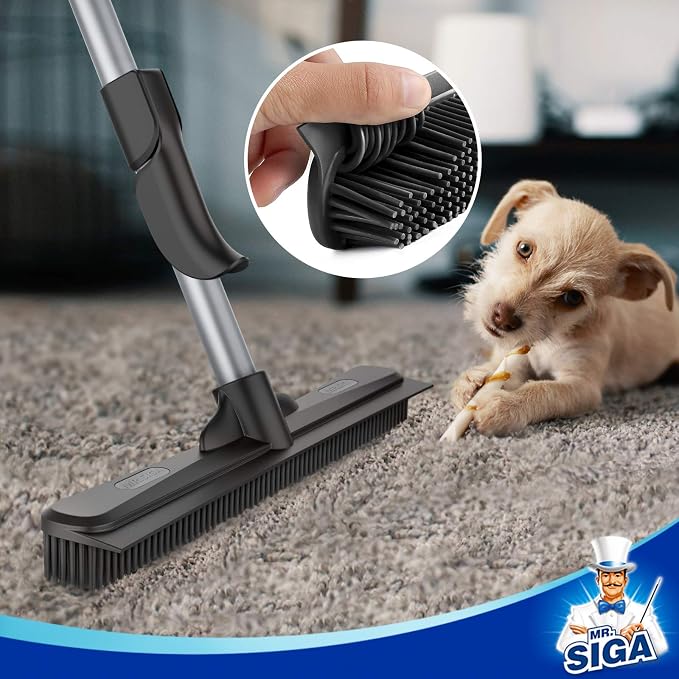 MR.SIGA Pet Hair Removal Rubber Broom - Image 4