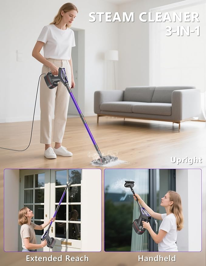 Steam Mop for Floor Cleaning, Heavy Duty 29-in-1 Steam Cleaner for Home - Image 5