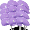FINGER TEN Premium Synthetic Leather Stylish Iron & Wedge Golf Head Covers by FINGERTENSport
