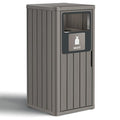 Outdoor Trash Can Waterproof Resin Garbage Can by WTFGO
