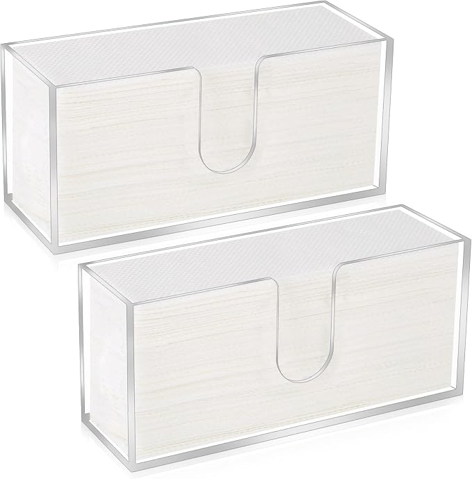 2Pcs Acrylic Paper Towel Dispenser, Paper Towel Holder Countertop Clear Multi by Unknown