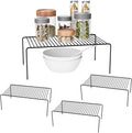 MediumBlack Cabinet Storage Shelf Rack Set of 4, Rustproof Metal Wire Kitchen by DPZM