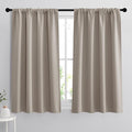 RYB HOME Short Curtains 45 inches, Durable Room Darkening Small Window by RYBHOME