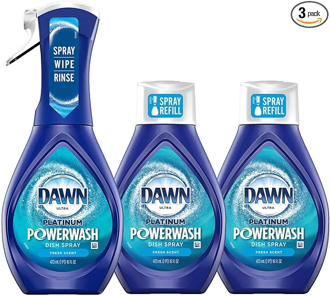 Dawn Powerwash Starter Kits, Dish Spray, Dish Detergent, Fresh Scent Bundle by Dawn